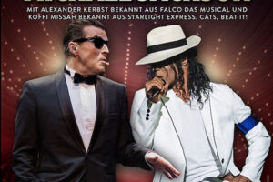 Falco meets Michael Jackson - Show - mit Falco-Darsteller Alexander Kerbst und MJ-Performer Koffi Missah