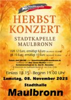 Herbstkonzert der Stadtkapelle Maulbronn