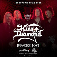 KING DIAMOND - EUROPEAN TOUR 2025  Special Guest: PARADISE LOST / Support: ANGEL WITCH