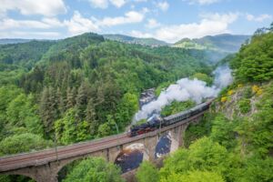 Historischer Dampfzug