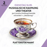 Plattdüütsk Maant - Musikalische Rahmung und Theater: Jan Cornelius Dreiklang Ensemble mit de Beid´n Nobiskroog